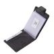 Kožni držač za kartice s prekidačem lovačka koža La Scala Luxury LSH30809/T crna