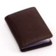 Leather card holder brown 30808