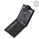 Porte-cartes en cuir Corvo Bianco Luxury COR30809/T noir