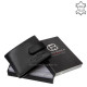 Leather card holder Corvo Bianco Luxury COR30809/T black