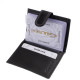 Leather card holder in gift box black Giultieri SCR2038/T