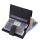 Porte-cartes en cuir dans une boîte cadeau noir SCC2038/T
