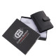 Skórzane etui na karty w pudełku prezentowym, czarne SCC2038/T