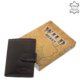 Leather card holder for men WILD BEAST black SWB2038