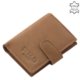 Leather card holder for men WILD BEAST light brown SWB2038