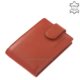 Kožený držák karty La Scala AD30809 / T červený