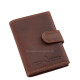 Bőr kártyatartó RFID védelemmel barna GreenDeed DPB2038/T