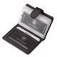 Usnjeno držalo za kartice z RFID zaščito črno AST2038