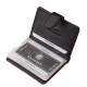 Skórzane etui na karty z ochroną RFID, czarne AST2038