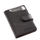 Kožený držiak na karty s RFID ochranou čierny AST2038