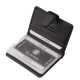 Leather card holder with RFID protection black DVI2038
