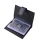 Leather card holder with RFID protection black RG808/T