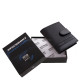 Leather card holder with RFID protection black RG808/T