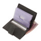 Suport card din piele cu protecție RFID neagră SHL2038/PTL