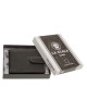 Kartenetui aus Leder mit RFID-Schutz schwarz SHL30809/T