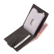 Suport card din piele cu protecție RFID neagră SHL30809/T