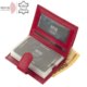Leather card holder with RFID protection red RG2038