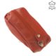 Leather keychain La Scala M-005 red
