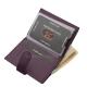 Kožený dámský držák na karty Sylvia Belmonte ROU08 fialový