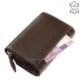 Kožená dámská peněženka Corvo Bianco CN068 hnědá