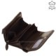 Skórzany portfel damski Corvo Bianco CN068 brązowy