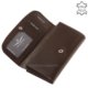 Leather women's wallet Corvo Bianco CN155 brown