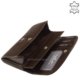 Leather women's wallet Corvo Bianco CN2017 brown