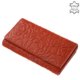 Skórzany portfel damski Sylvia Belmonte RO04 czerwony