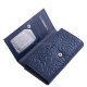 Leather women's wallet Sylvia Belmonte RO04 dark blue