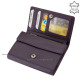 Női pénztárca LA SCALA valódi bőrből DCO068 lila