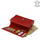 Women's wallet LA SCALA genuine leather DCO068 red