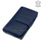 Women's wallet LA SCALA made of genuine leather DCO443 blue
