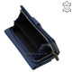 Portefeuille femme LA SCALA en cuir véritable DCO452 bleu
