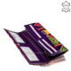 Patterned women's wallet genuine leather Giultieri S1004A purple