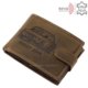 Leather wallet in brown color with car pattern RFID LAD1021 / T