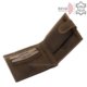 Læderpung i brun farve med lastbilmønster RFID KAMR09 / T