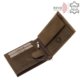 Leather wallet in brown color with truck pattern RFID KAMR1021