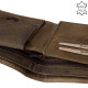Usnjena denarnica v rjavi barvi s trabant vzorcem RFID RET09 / T