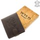 Leather wallet brown WILD BEAST MWS6002L / T