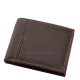 Kožená peněženka v dárkové krabičce hnědé SCN1021