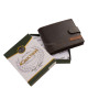 Usnjena denarnica v darilni škatli rjava SMC1021/T