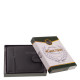 Leather wallet in gift box black SCN1021/T