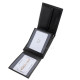 Kožená peňaženka v darčekovej krabičke čiernej farby SGG1021