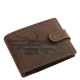 Bőr pénztárca harci helikopter mintával GreenDeed COPT1021/T barna