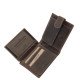 Leather wallet for fishermen with carp pattern DPO1027/T dark brown