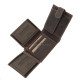 Portefeuille en cuir pour pêcheur avec motif carpe DPO1027/T marron foncé
