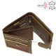 Leather wallet for fishermen with carp pattern RFID TPO6002L/T