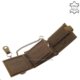 Leather wallet motorized chain brown RFID MPA1021 / T
