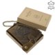 Leather wallet motorized chain brown RFID MPA9641 / T