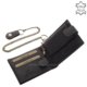 Leather wallet with motor chain black RFID MPA1021 / T